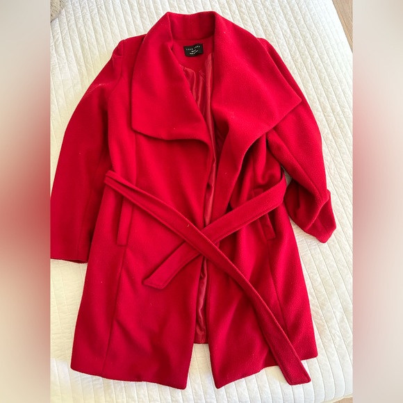 Love Tree Jackets & Blazers - LOVETREE red coat!